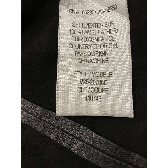 Joie Sz S Tank Top Sleeveless Leather Shell Black - Picture 7 of 7